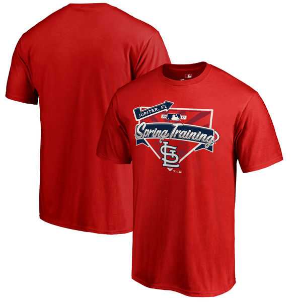 Men's St. Louis Cardinals Fanatics Branded Red 2017 MLB Spring Training Logo T-Shirt,We sell and wholesale Men's St. Louis Cardinals Fanatics Branded Red 2017 MLB Spring Training Logo T-Shirt on line form chian!